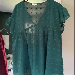 Super cute emerald green boutique shirt